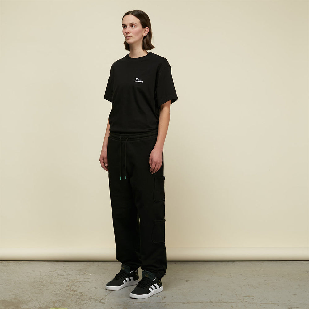 Dime French Terry Pocket Pants - Black - Crowdless