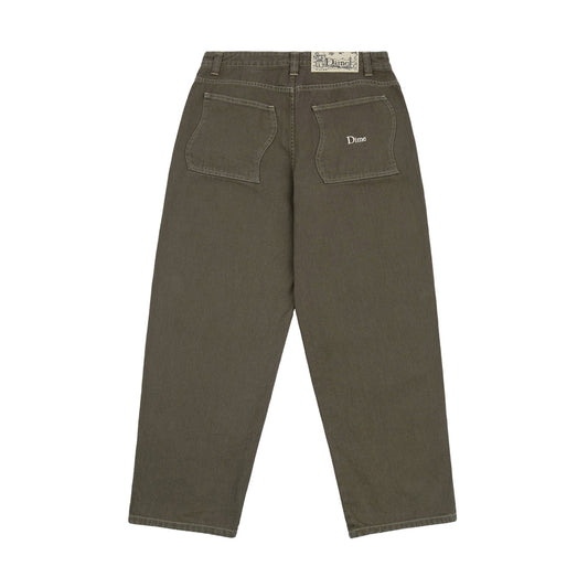 Baggy Denim Pants - Military Washed