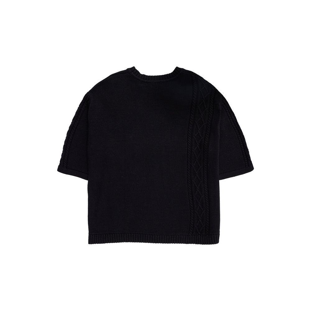 Pleasures Charlie Mock Neck Knit Shirt - Black - Crowdless