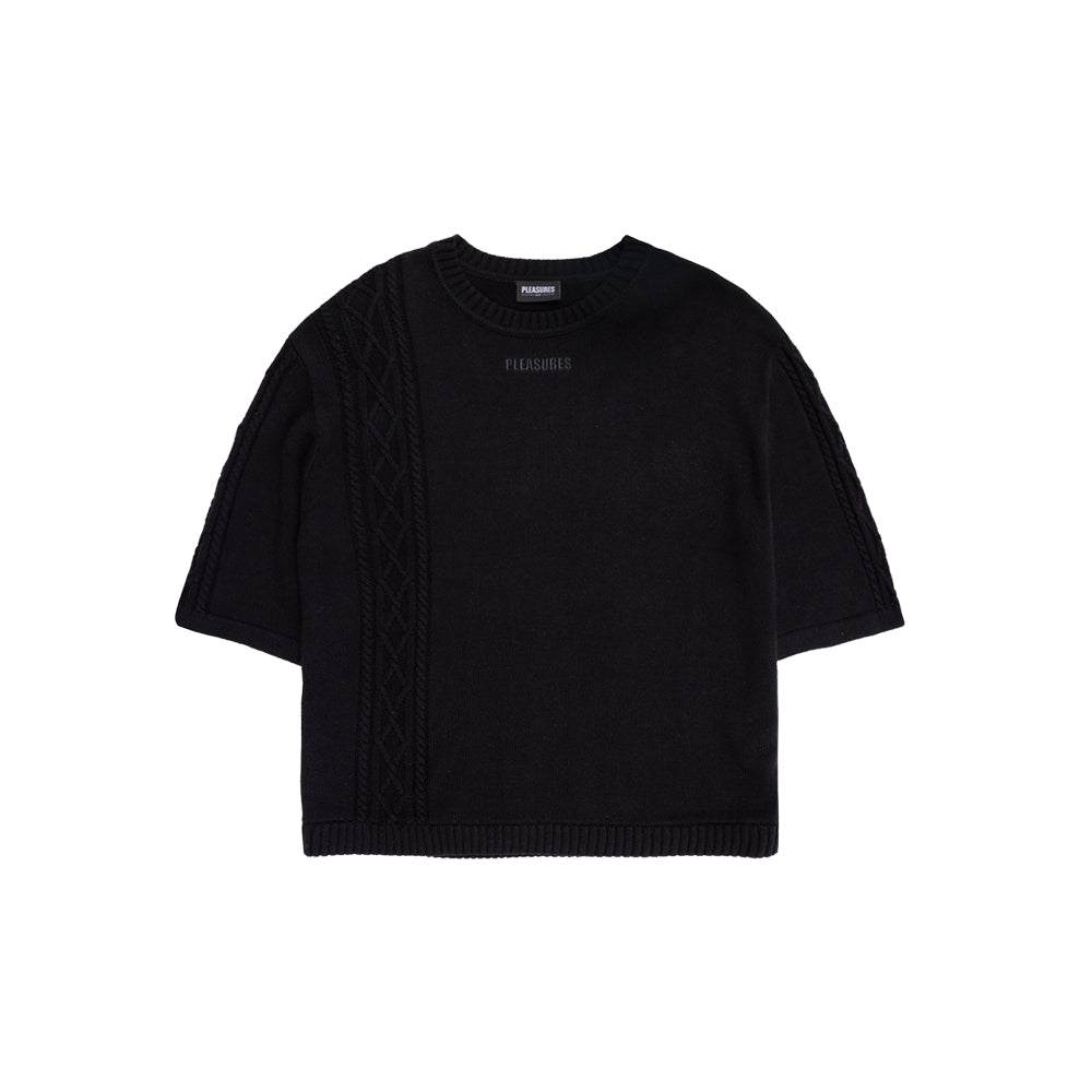 Pleasures Charlie Mock Neck Knit Shirt - Black - Crowdless