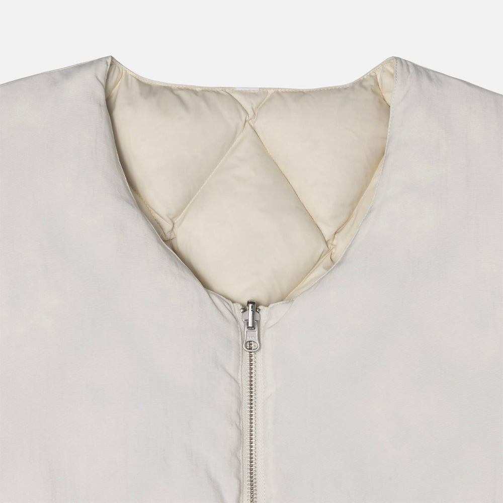 Stüssy Reversible Quilted Vest - Cream - Crowdless