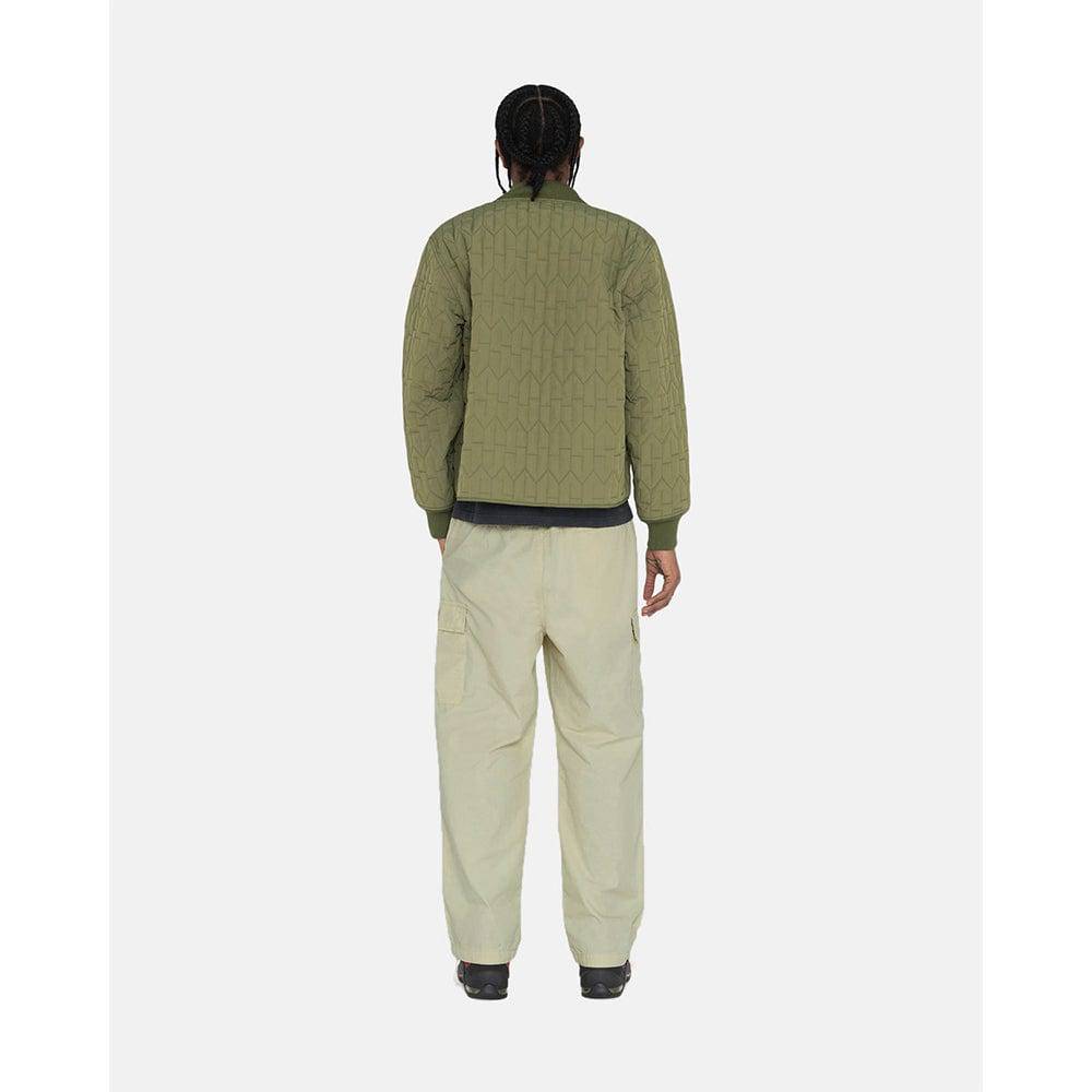Stüssy S Quilted Liner Jacket - Olive - Crowdless