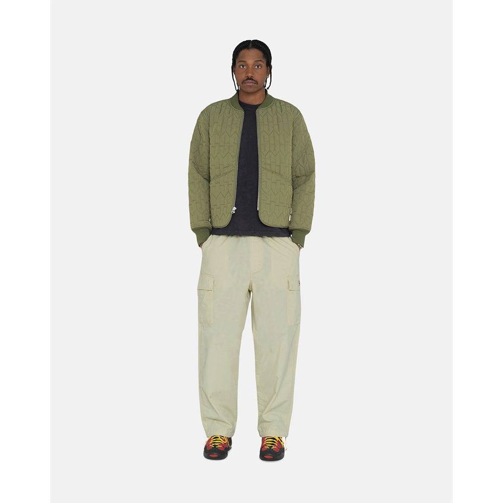 Stüssy S Quilted Liner Jacket - Olive - Crowdless