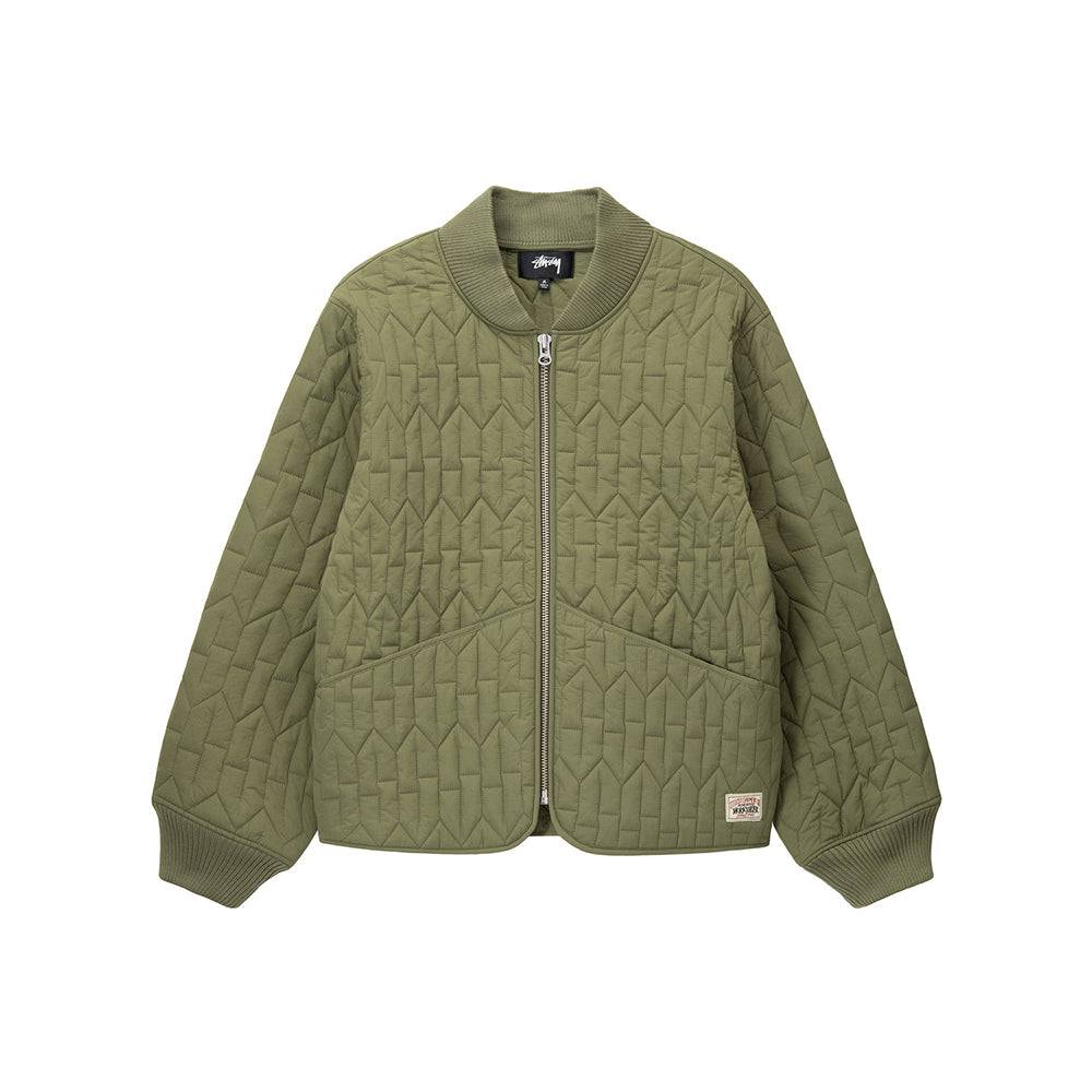 Stüssy S Quilted Liner Jacket - Olive - Crowdless