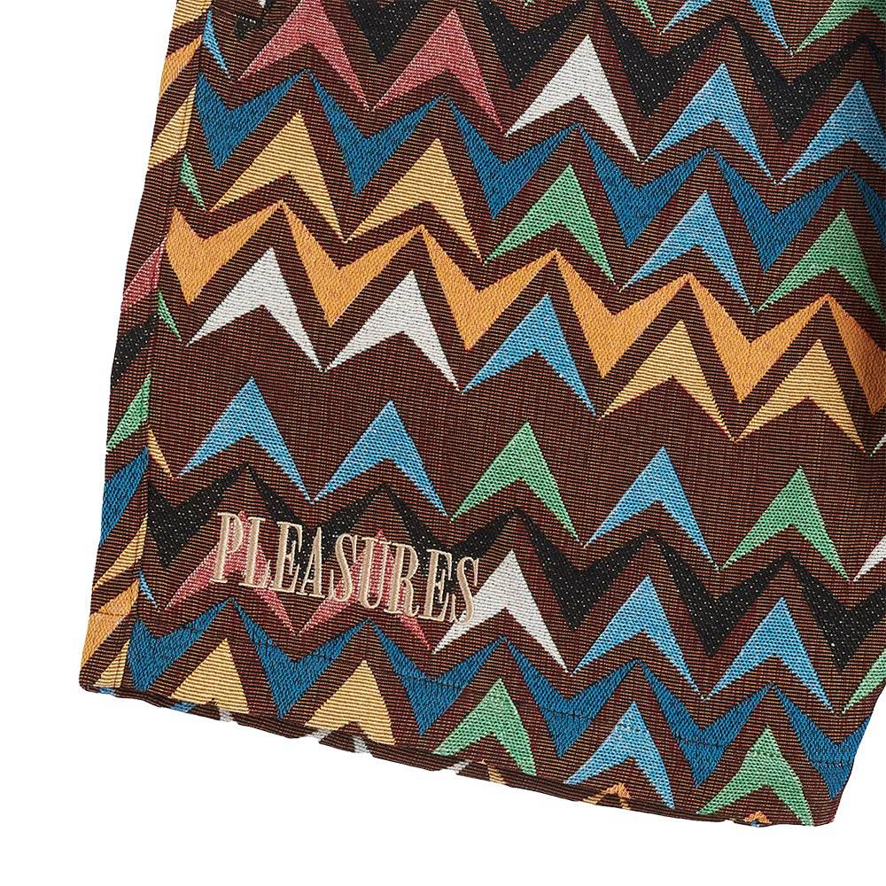 Pleasures Basket Woven Shorts - Multi/Brown - Crowdless