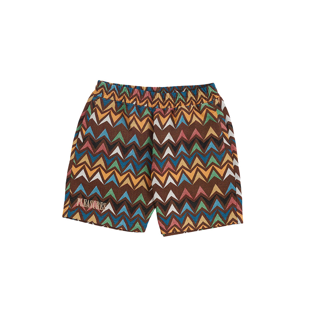 Pleasures Basket Woven Shorts - Multi/Brown - Crowdless