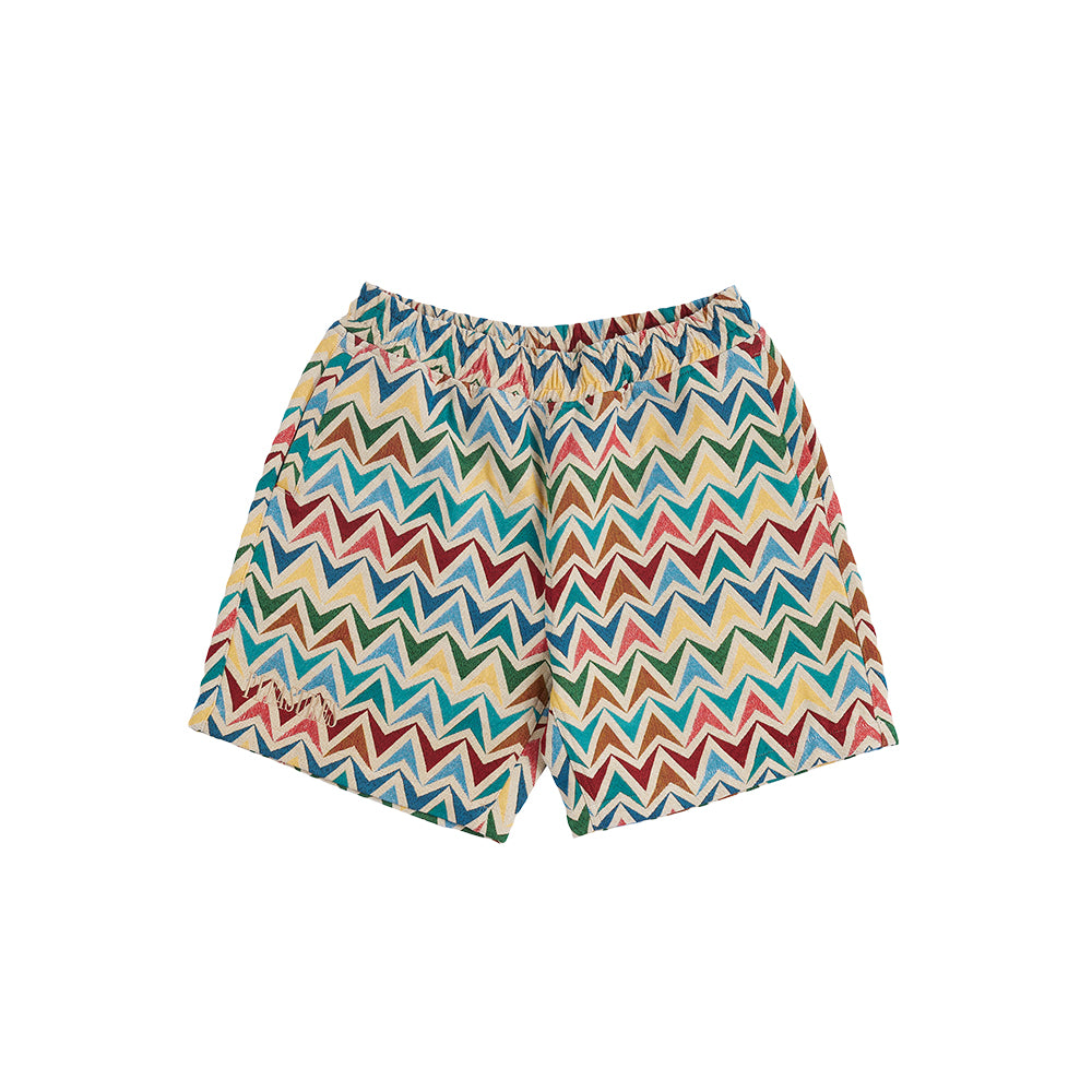 Pleasures Basket Woven Shorts - Multi/Khaki - Crowdless