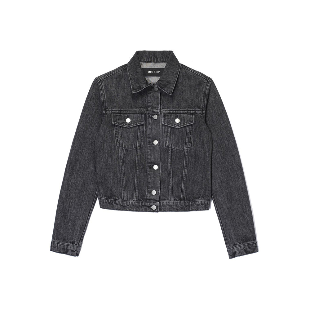 MISBHV W Dystom Denim Jacket - Black - Crowdless