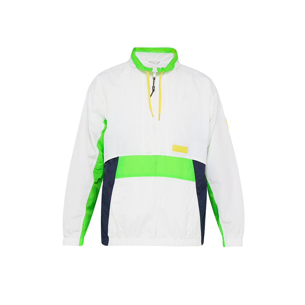 Time Folds Track Pullover - White