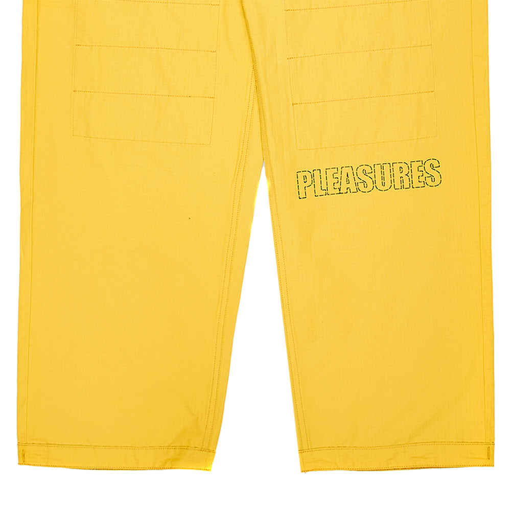 Pleasures Blitz Karate Pant - Mustard - Crowdless