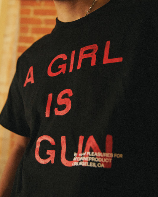 Pleasures A Girl is A Gun T-Shirt - Black - Crowdless