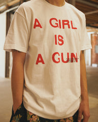 A Girl is A Gun T-Shirt - White