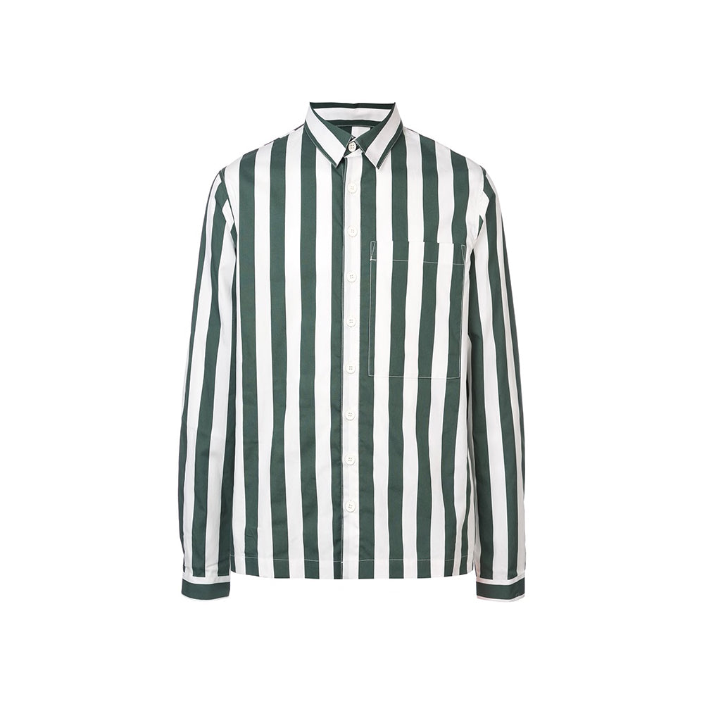 Sunnei Stripe LS Shirt - Green - Crowdless