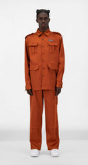 Daily Paper Javan Satin Jacket - Rust - Crowdless