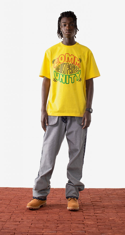 Daily Paper Majid T-Shirt - Yellow - Crowdless