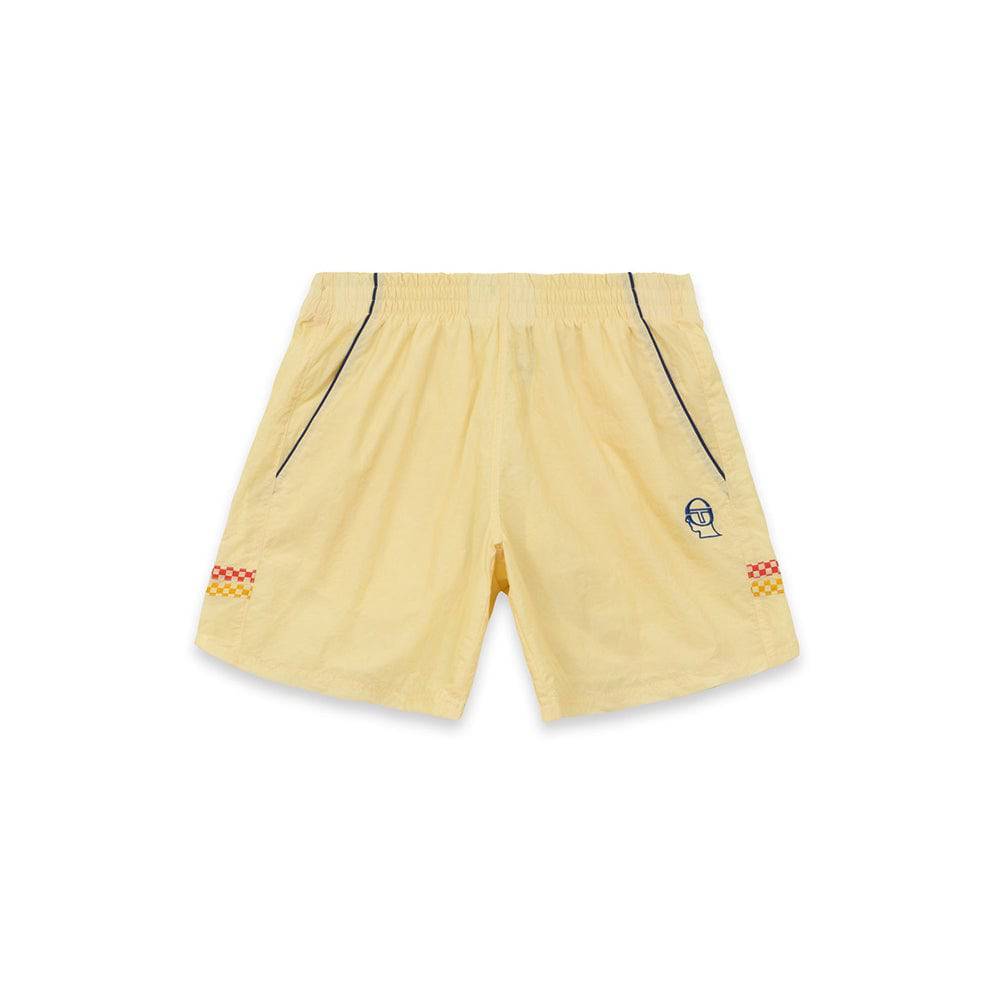 Brain Dead Sergio Tacchini Shorts - Pastel Yellow - Crowdless