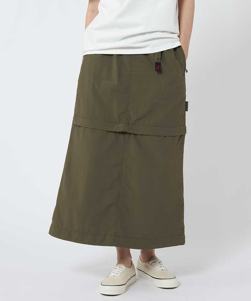 Gramicci Convertible Micro Ripstop Skirt - Army Green - Crowdless